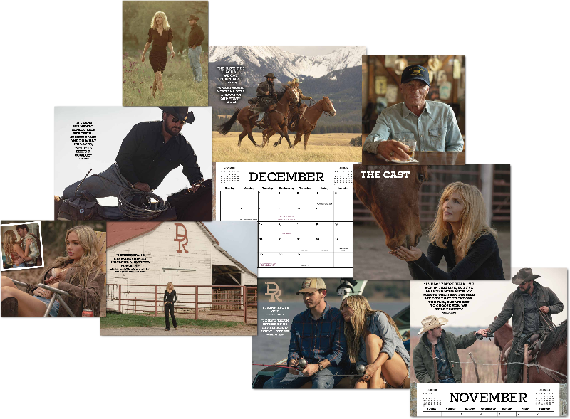 Dutton Ranch Calendar 2027 Spread